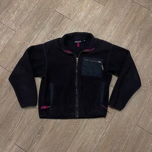Vintage Patagonia Jacket Adult 10 M Purple Fleece Full Zip USA Made 90s Womens